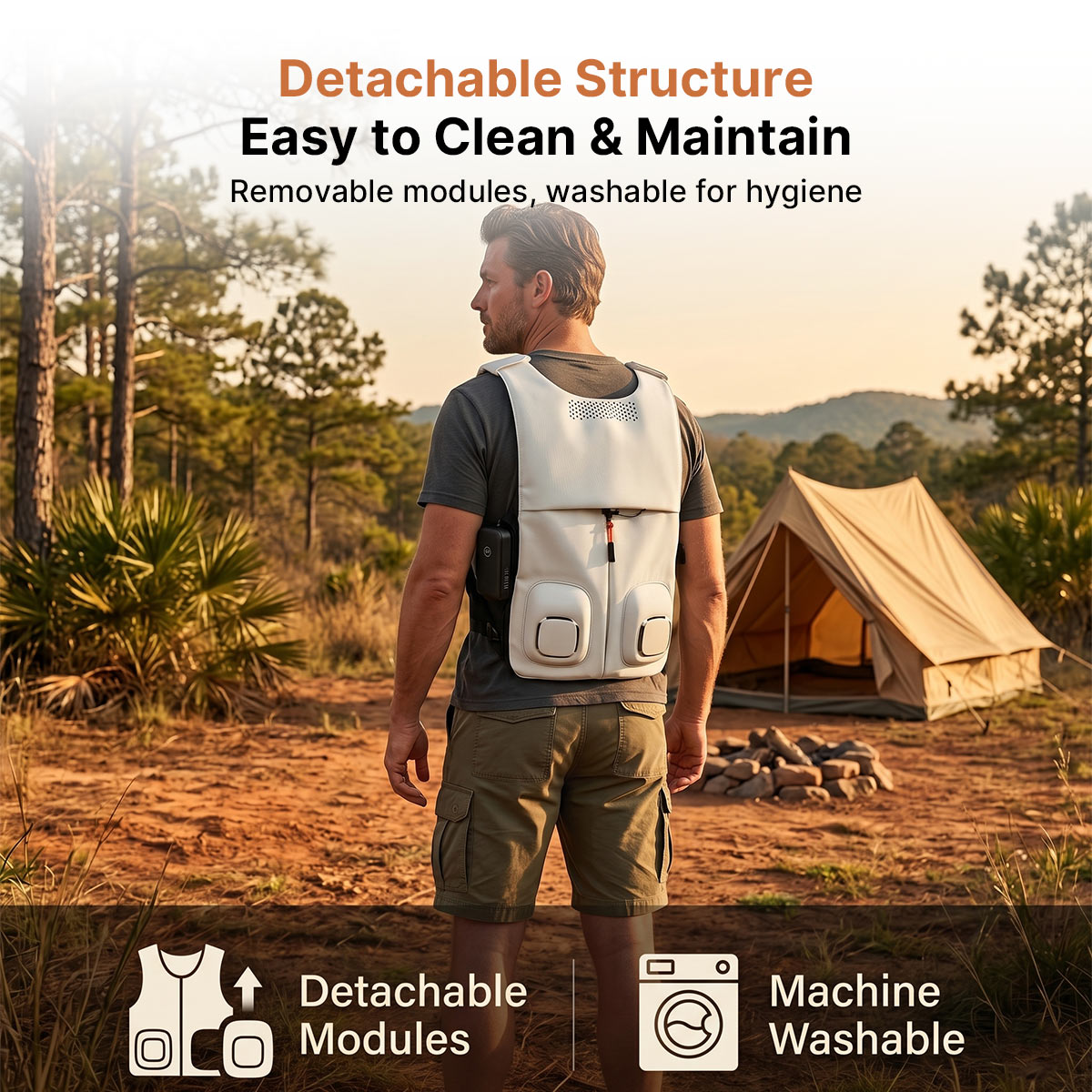 Traverseon Wearable Cooling Vest – TEC Air Conditioner Work Vest