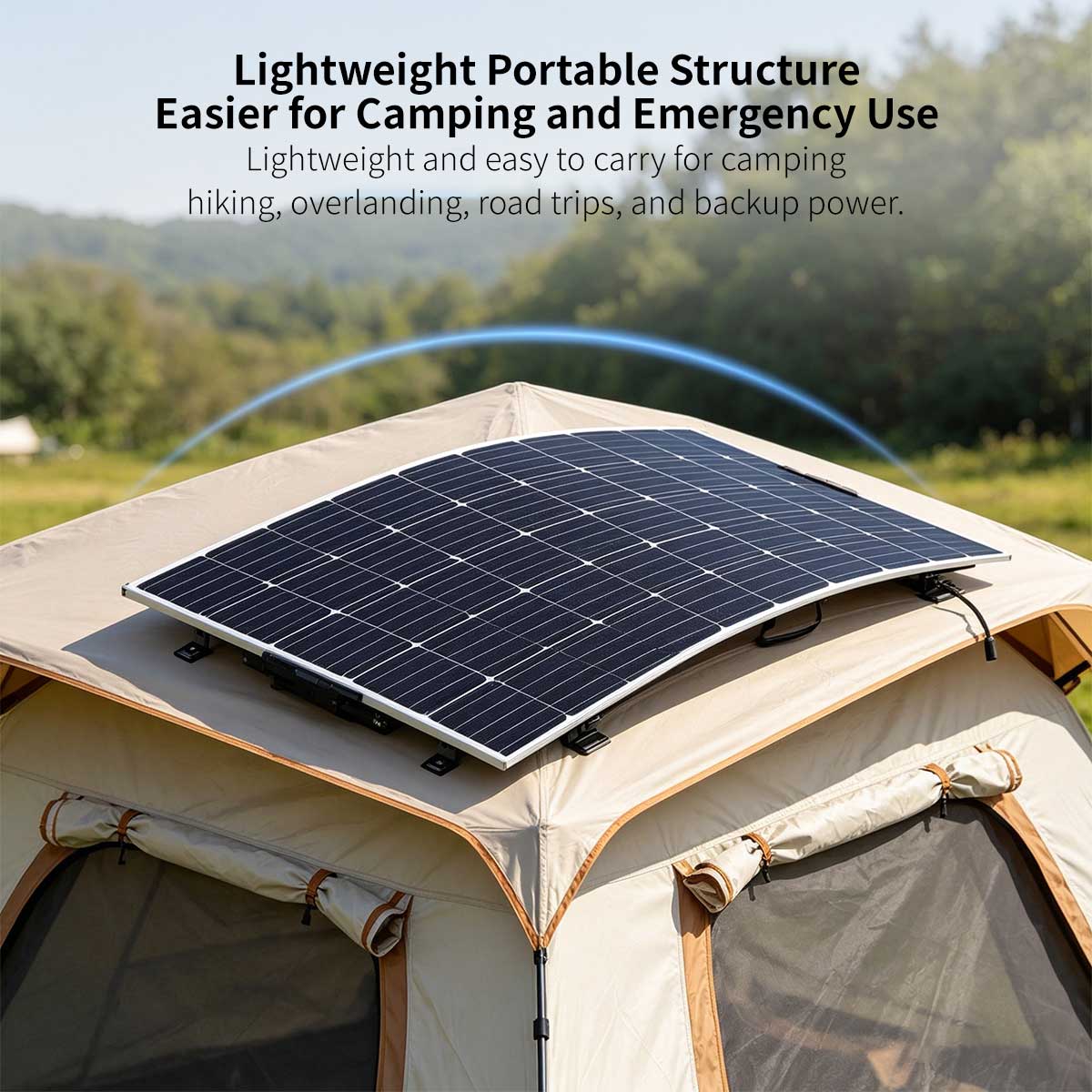 Semi-Flexible Solar Panel – 100W-200W IP67 RV Marine Charger | Traverseon