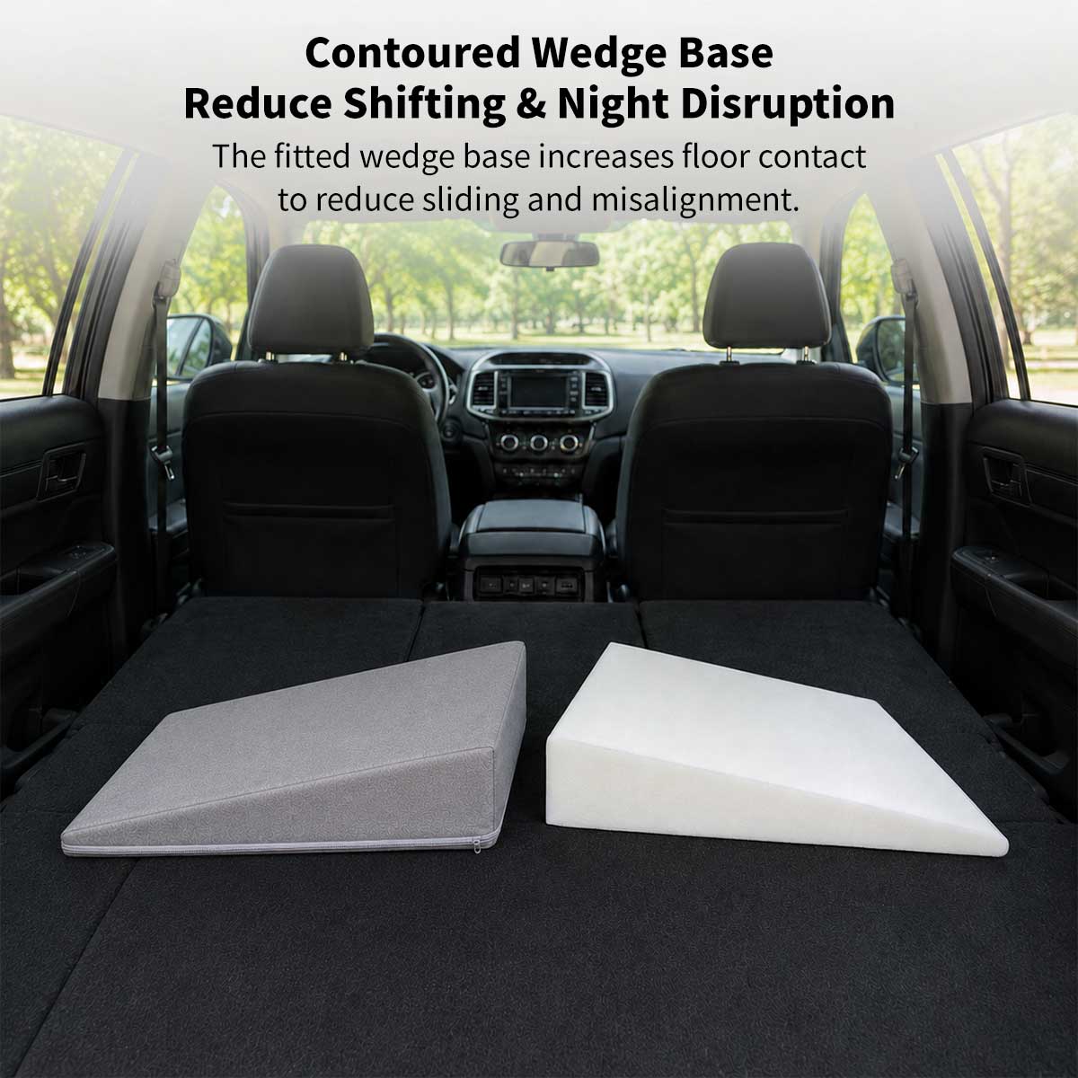 Car Bed Leveling Wedge Pad – 3 Piece 37.8 Inch High-Density Foam | Traverseon