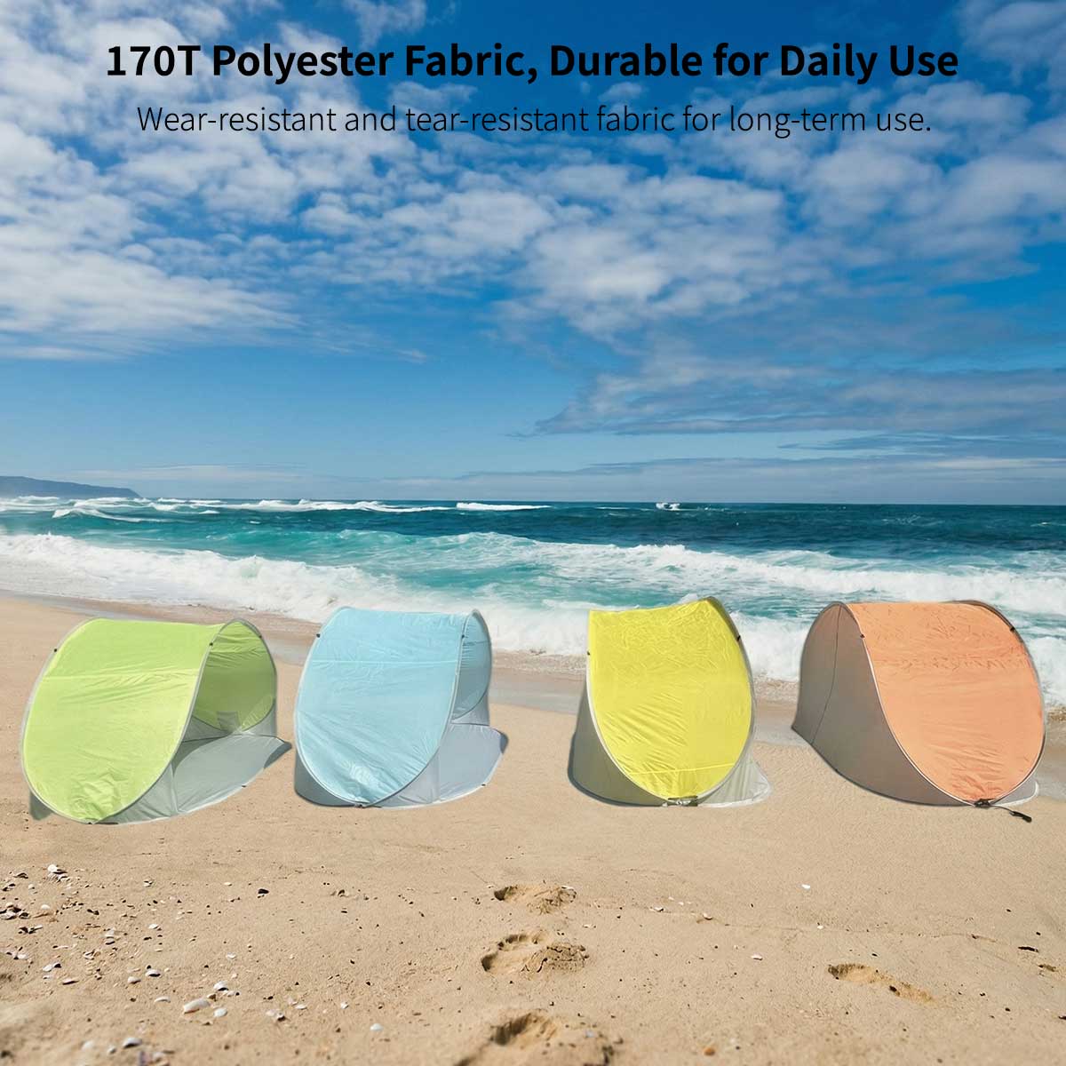 Pop-Up Beach Tent – Instant Setup UV Protection Sun Shelter | Traverseon