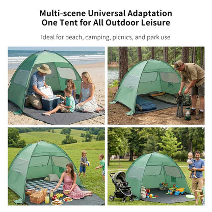 Beach Sun Shelter Tent – UPF50+ UV Protection Windproof Lightweight Canopy | Traverseon