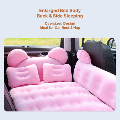 Car Inflatable Air Bed – 2-Min Fast Inflate with Headboard & Pillows