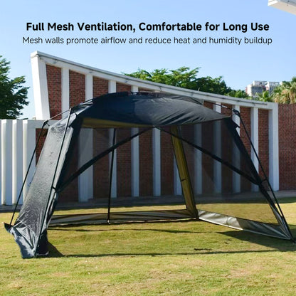 Outdoor Mosquito Net Tent with Sun Shade – 4-8 Person Spacious Canopy for Camping & Backyard | Traverseon