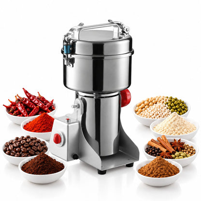 Electric Grain Grinder – 800g–2000g Swing-Type Spice & Herb Mill | Traverseon