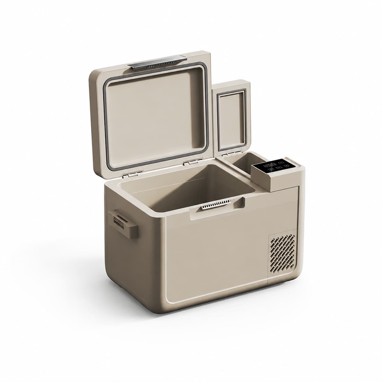 25L/26 Qt 12V/24V Portable Car Fridge with Ice Maker | Traverseon