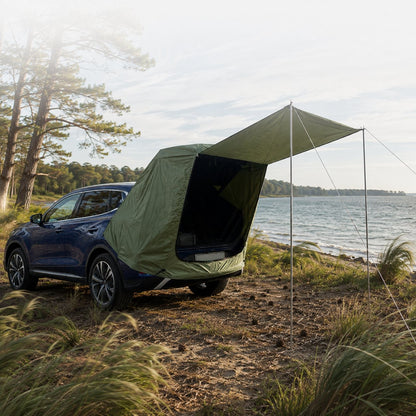 Car Camping Tent-2-3 Person Leak-Resistant SUV Tailgate Tent with Rear Awning | Traverseon
