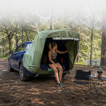Car Camping Tent-2-3 Person Leak-Resistant SUV Tailgate Tent with Rear Awning | Traverseon