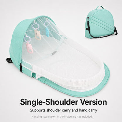 Portable Baby Travel Bassinet – 1.8 lb Foldable Mosquito Net Bed | Traverseon