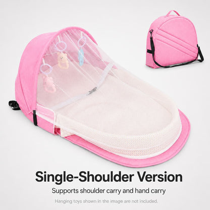 Portable Baby Travel Bassinet – 1.8 lb Foldable Mosquito Net Bed | Traverseon