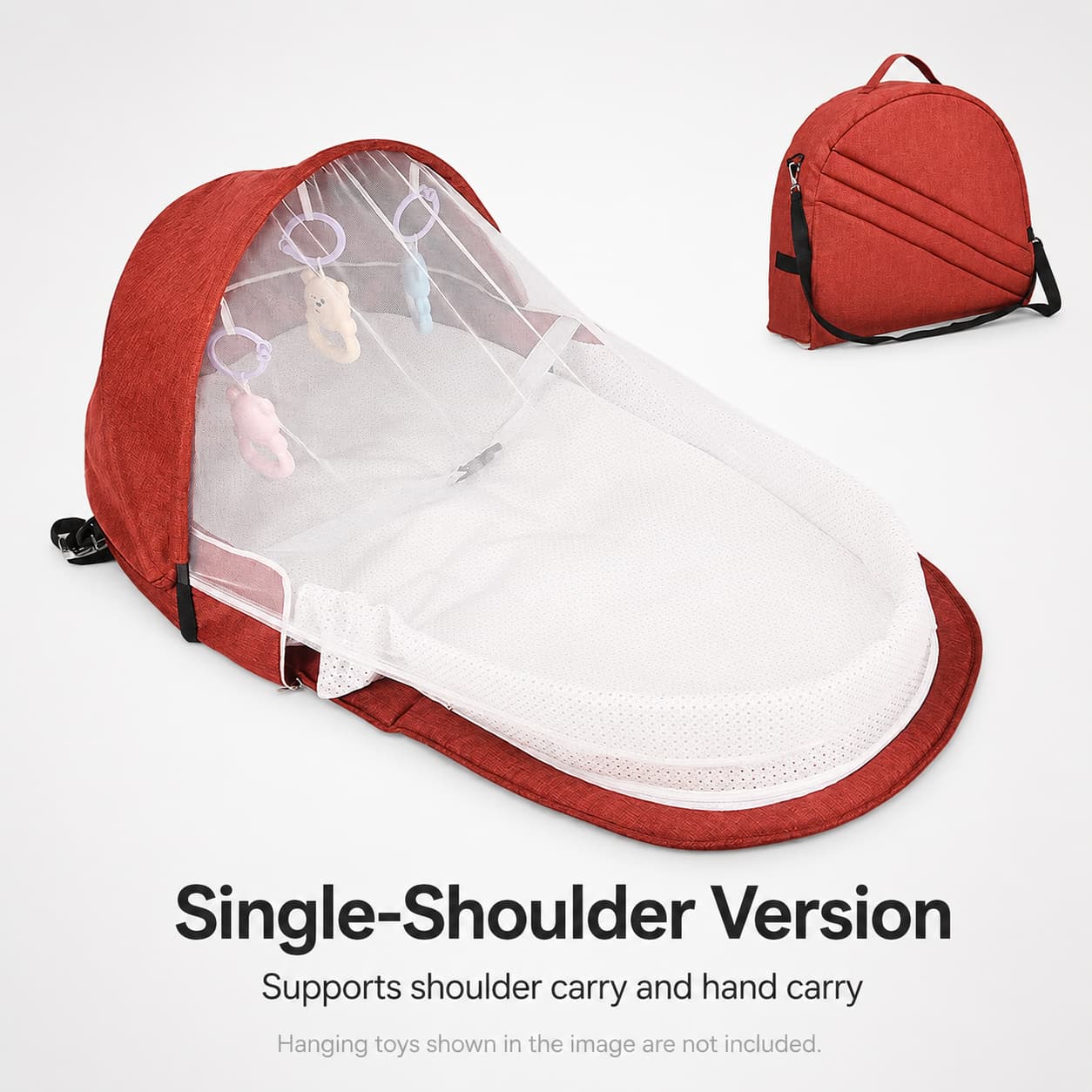 Portable Baby Travel Bassinet – 1.8 lb Foldable Mosquito Net Bed | Traverseon