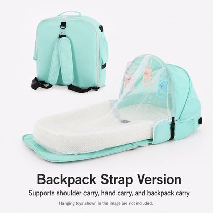 Portable Baby Travel Bassinet – 1.8 lb Foldable Mosquito Net Bed | Traverseon