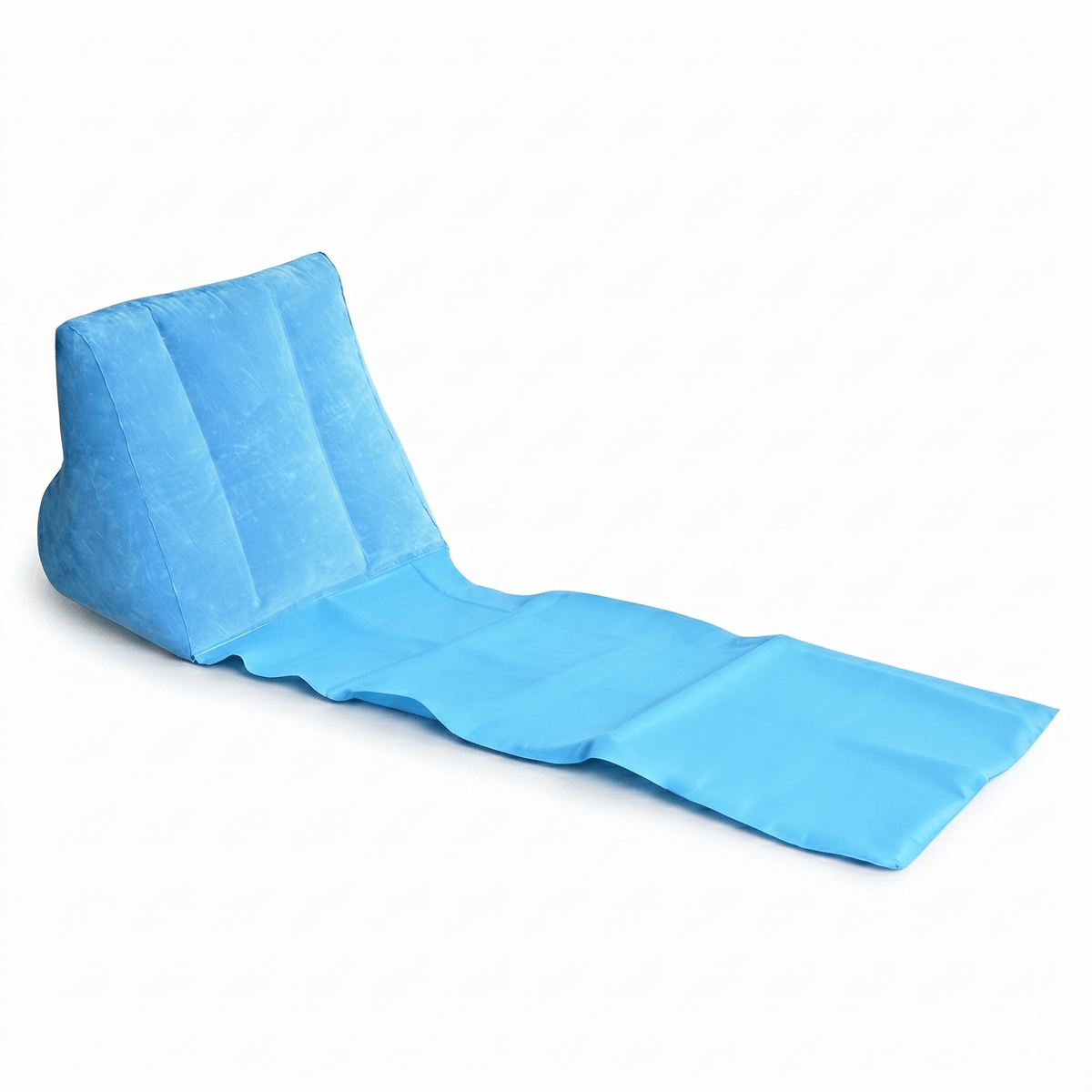 Flocked Inflatable Triangle Lounger – Portable Camping Backrest | Traverseon