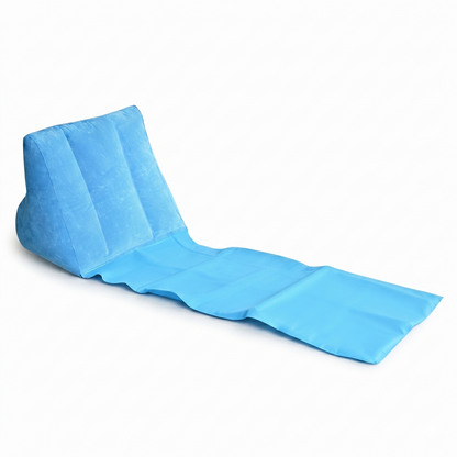 Flocked Inflatable Triangle Lounger – Portable Camping Backrest | Traverseon