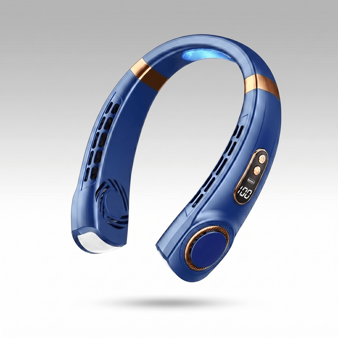 Ice Cooling Neck Fan – USB Rechargeable Bladeless Wearable Fan | Traverseon