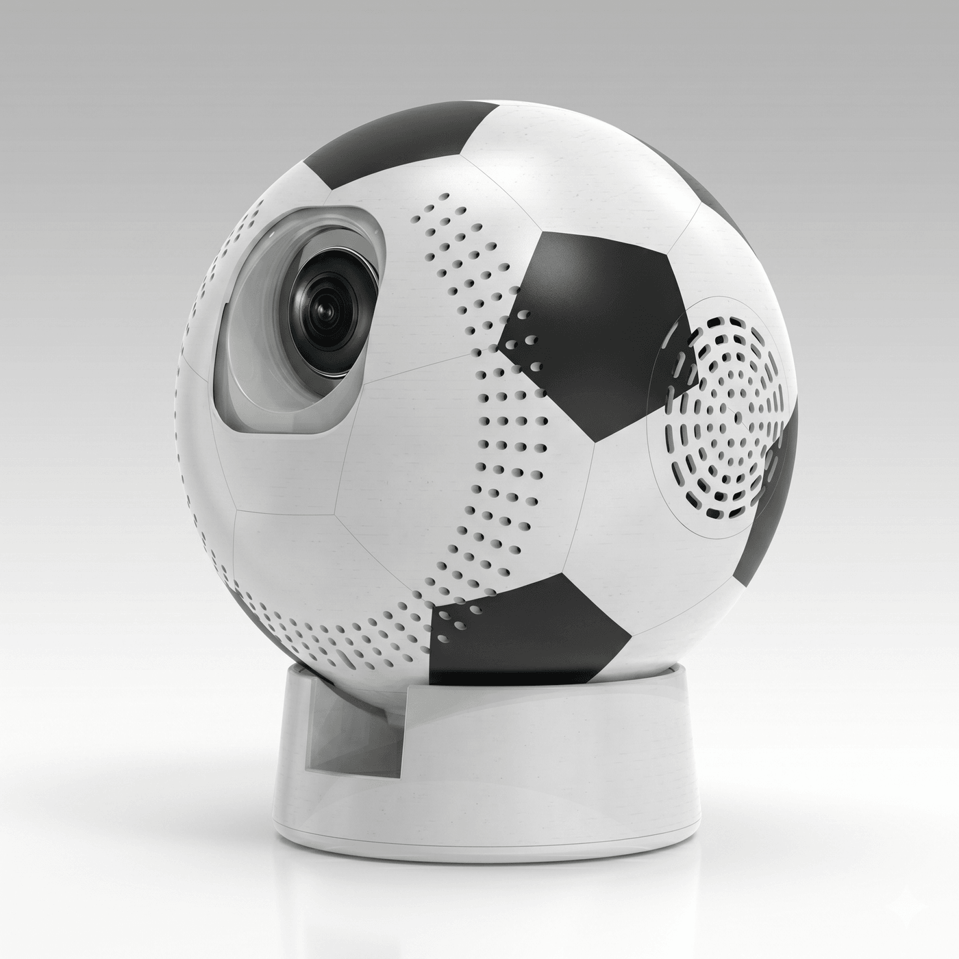 Soccer-Shaped Smart Projector – 360° WiFi6 Home Theater | Traverseon