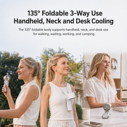 TEC Cooling Handheld Fan – 9000mAh Rechargeable Fan with Power Bank | Traverseon