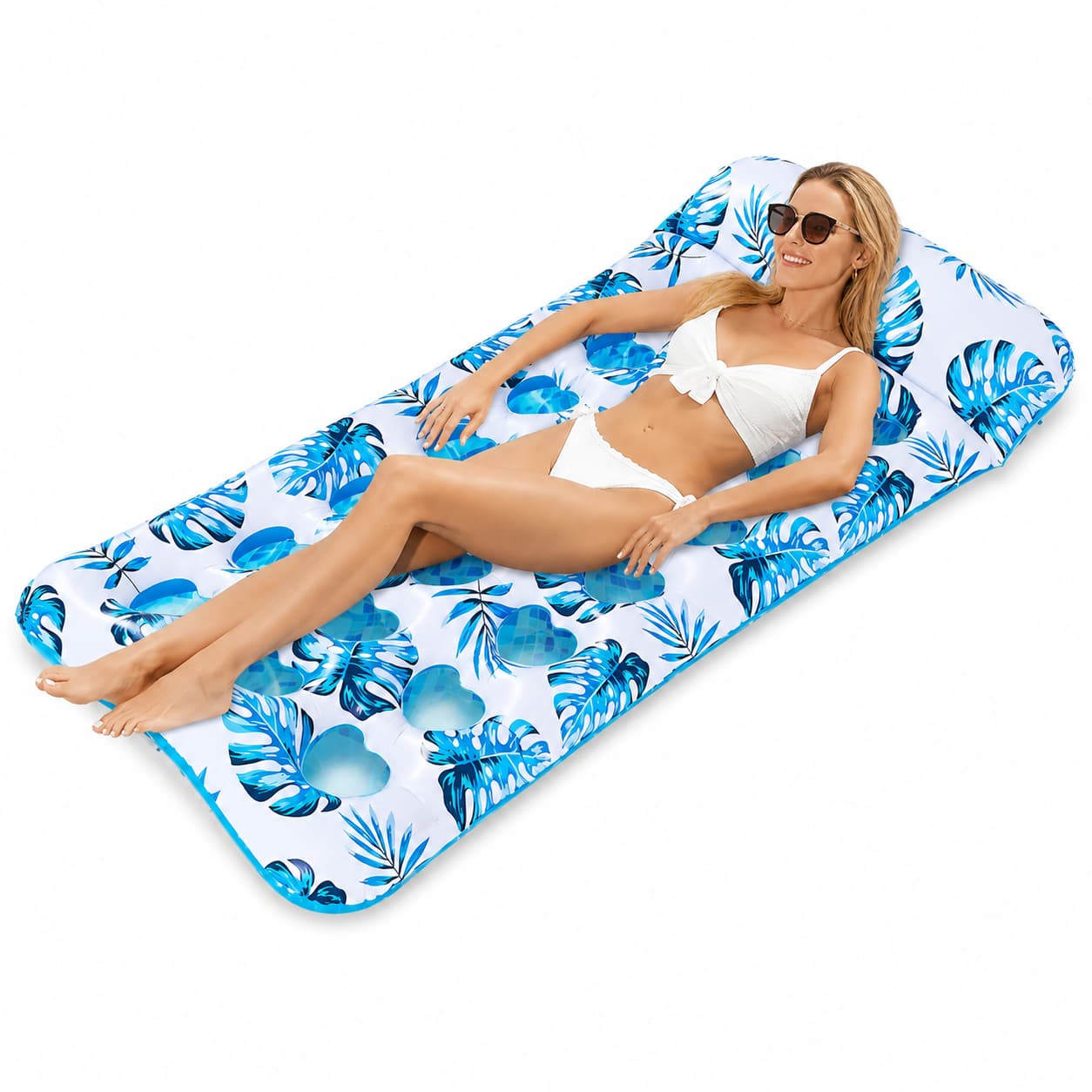Inflatable Pool Lounger – 330 lb Adult Pool Float, 4 Styles | Traverseon