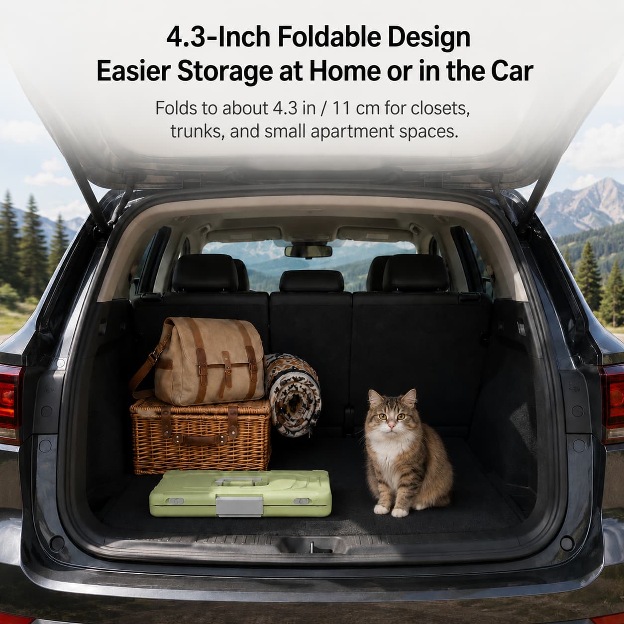 Top-Opening Foldable Pet Carrier – Hard-Sided Ventilated for Air Travel | Traverseon