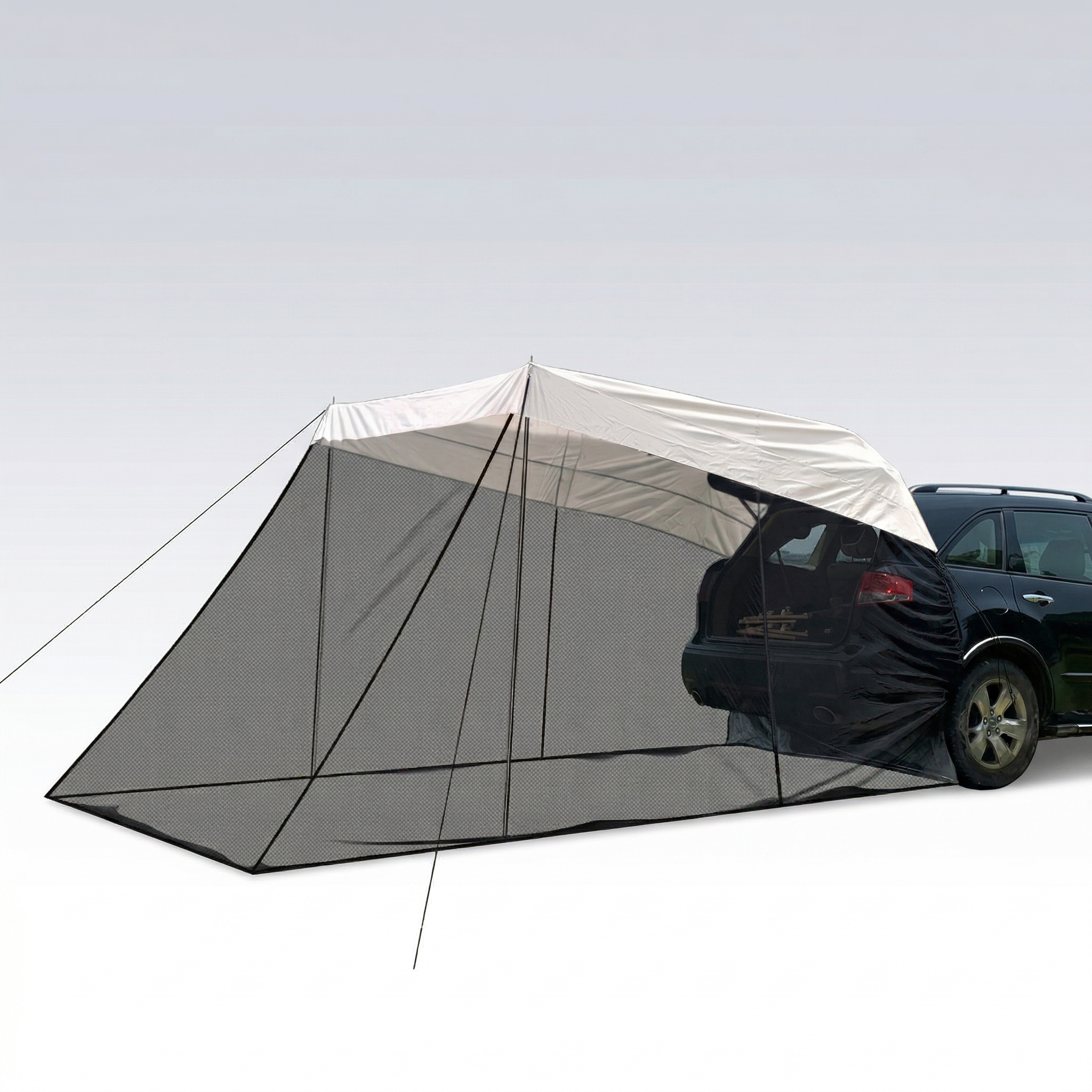 SUV Trunk Canopy Tent – Mosquito Net Sunshade Waterproof Car Shelter | Traverseon
