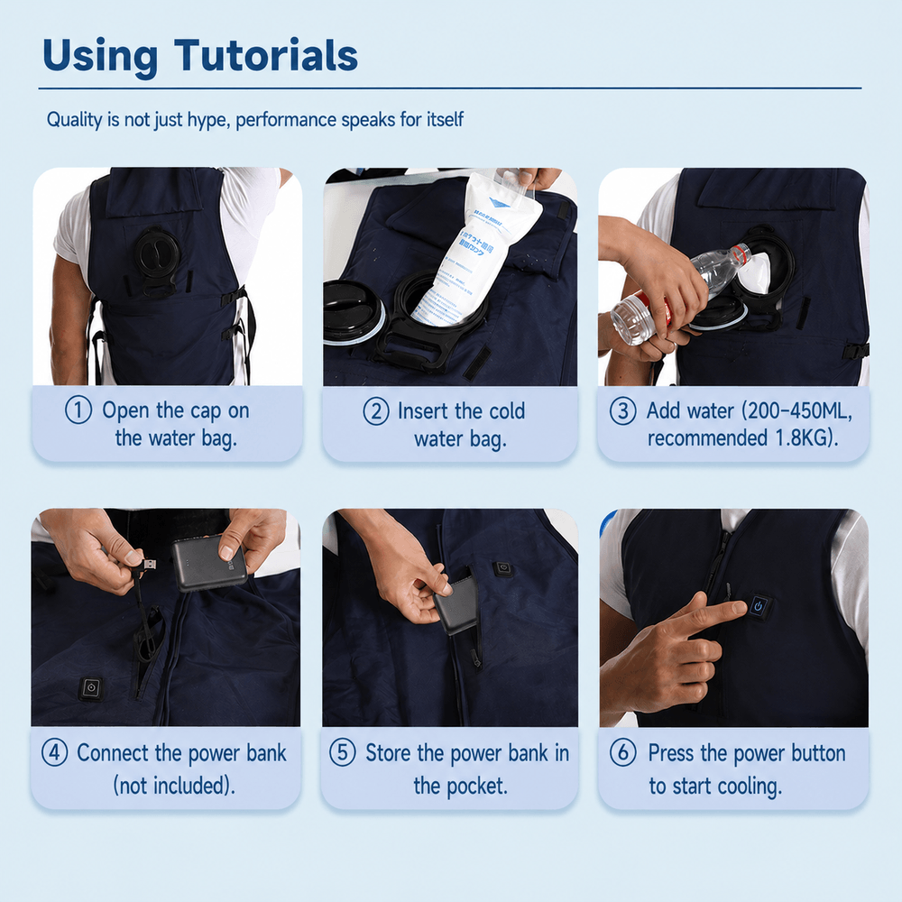 Water Circulation Cooling Vest – Adjustable Summer Cooling Gear | Traverseon