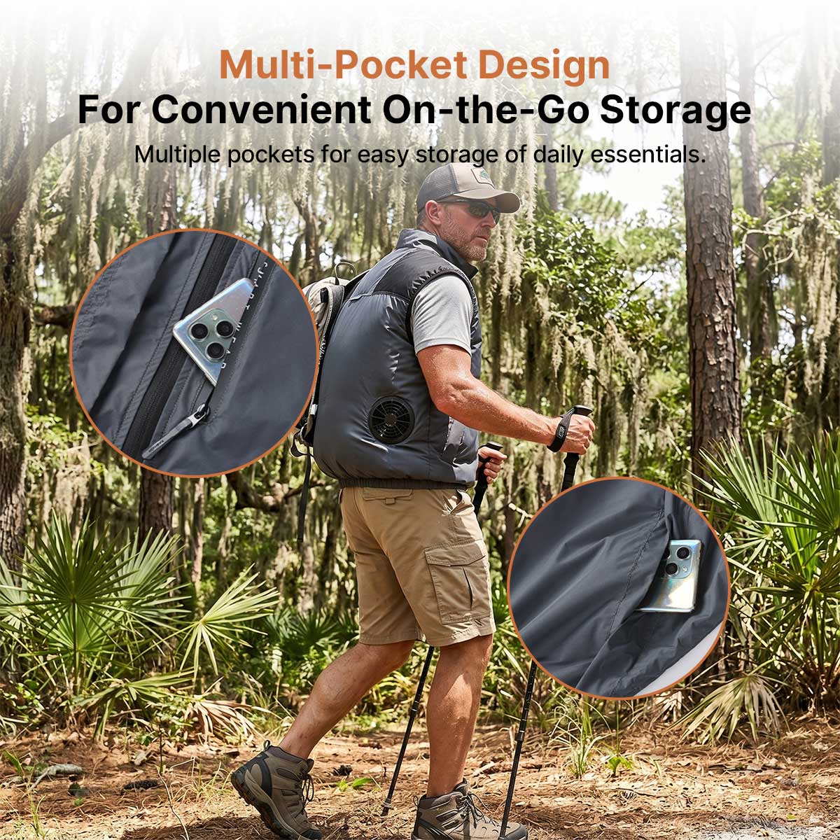 Cooling Vest Jacket for Men Women – Dual Fan UV Water Resistant Work Vest | Traverseon
