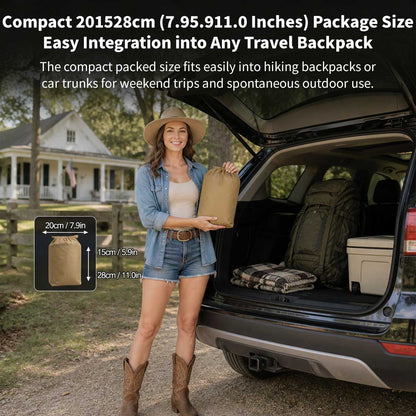 Camping Hammock with Mosquito Net – 273x100 cm Double, 250 kg Capacity | Traverseon