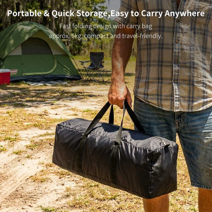 Outdoor Privacy Shower Tent – Waterproof UV-Resistant Changing Shelter with Floor & Hook | Traverseon