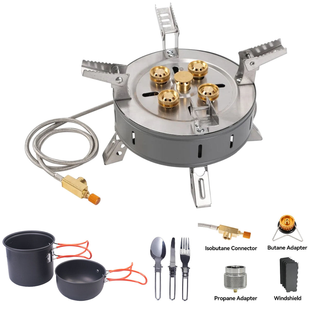 Traverseon BlazeCore™ 13800W Foldable Camping Stove