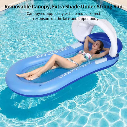 Inflatable Pool Lounger – 330 lb Adult Pool Float, 4 Styles | Traverseon
