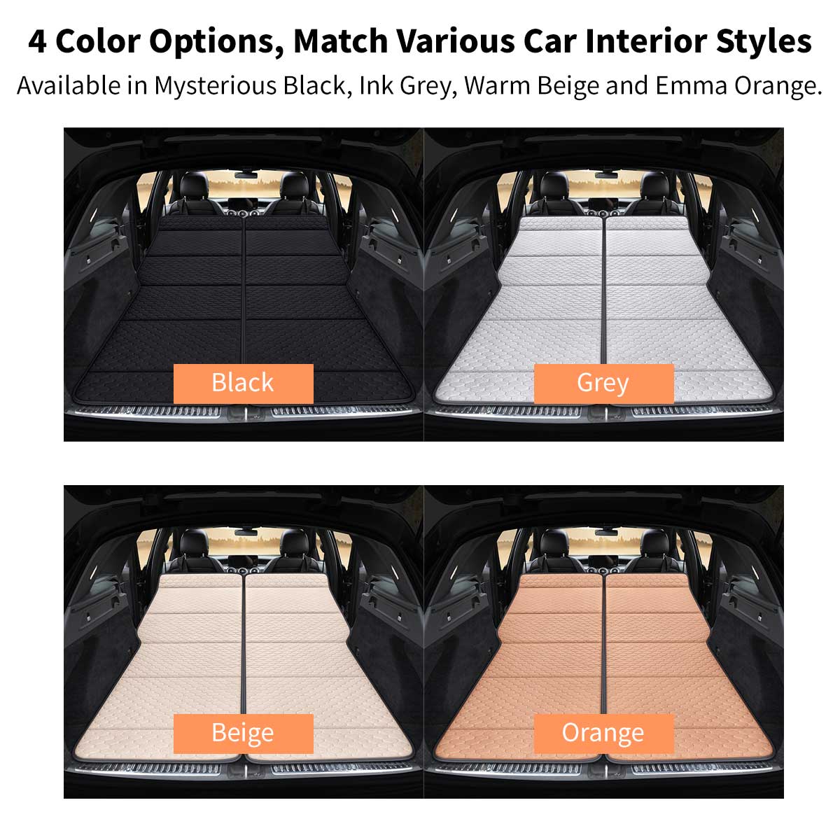 SUV Camping Mattress 74 × 50.8 in – Foldable Non-Inflatable Car Bed | Traverseon