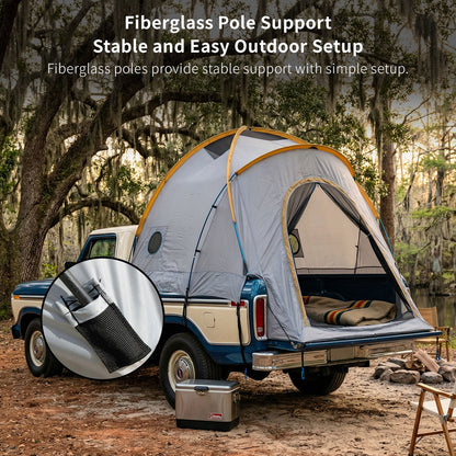 Pickup Truck Bed Tent with Rainfly – Waterproof Camping Shelter for 5.5–8 ft Beds | Traverseon