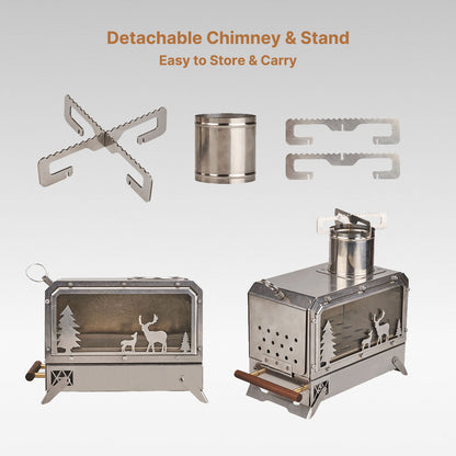 Portable Camping Wood Burning Stove