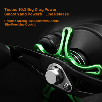 Micro Baitcasting Reel for Lure Fishing – 2g Lure Ready, N48 Brake, Dual Spools