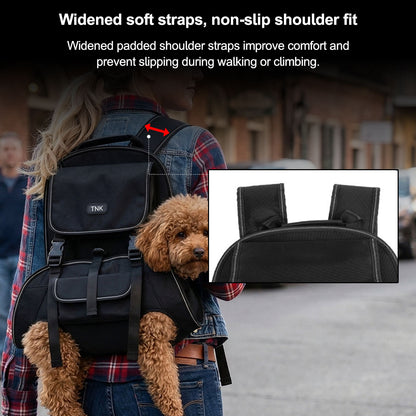 Dog Backpack Carrier – Bionic Breathable Adjustable for Hiking Walking Travel | Traverseon