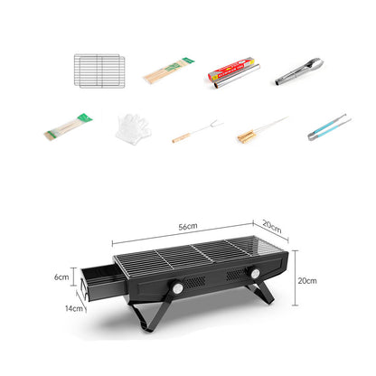 Portable Stainless Steel Grill – Foldable 3-7 People BBQ | Traverseon