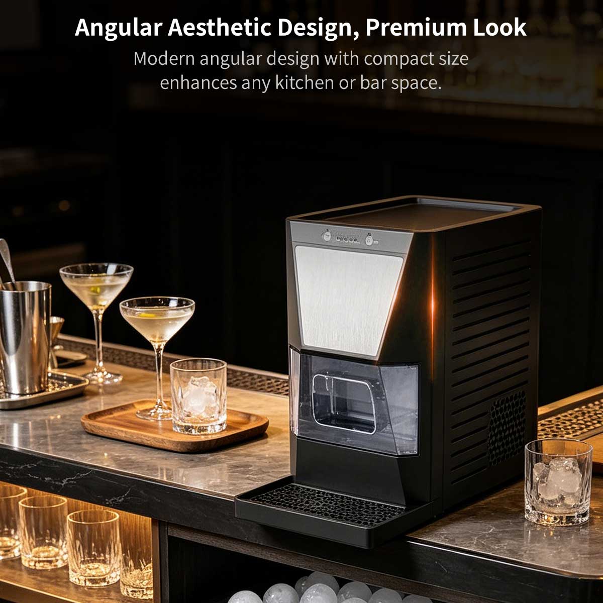 Clear Sphere Ice Maker – One-Touch Self-Cleaning Portable Countertop Machine | Traverseon