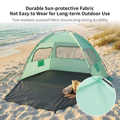 Beach Sun Shelter Tent – UPF50+ UV Protection Windproof Lightweight Canopy | Traverseon