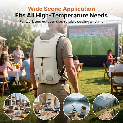 Traverseon Wearable Cooling Vest – TEC Air Conditioner Work Vest