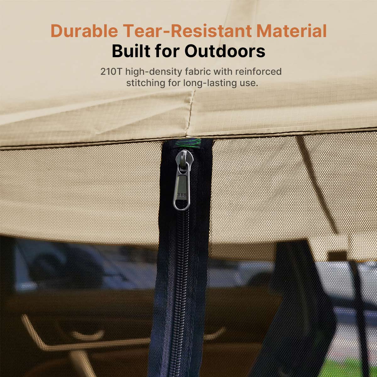SUV Trunk Canopy Tent – Mosquito Net Sunshade Waterproof Car Shelter | Traverseon