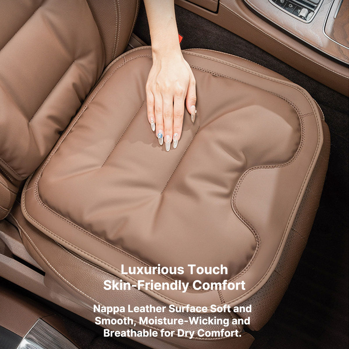 Breathable Napa Leather Car Seat Cover Full Set