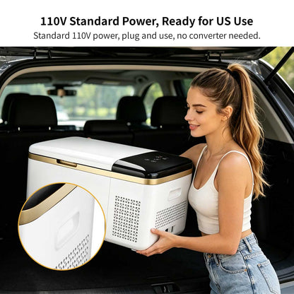 Car & Home Dual-Use Compressor Refrigerator – -20°C Portable Fridge Freezer | Traverseon