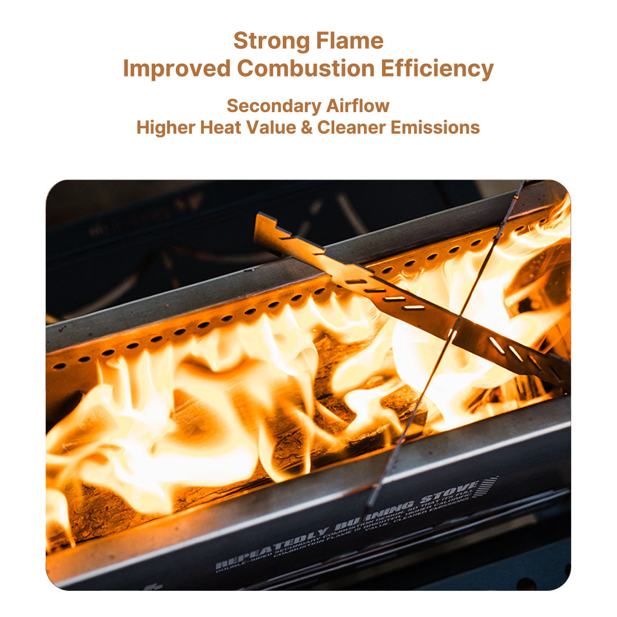 Wood Burning Camp Fire Pit – Secondary Combustion, Lightweight and Versatile