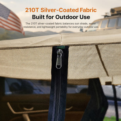 SUV Tailgate Screen Canopy – 10 x 6.5 ft Mosquito Net Sun Shade | Traverseon