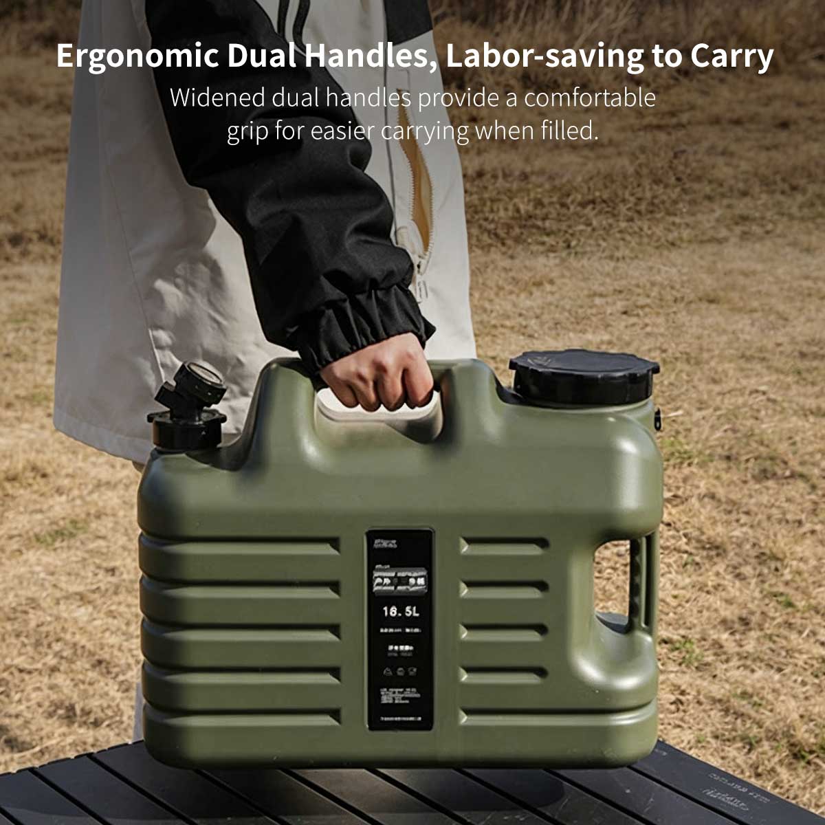 Portable Camping Water Container – Food-Grade Jug with Spigot | Traverseon