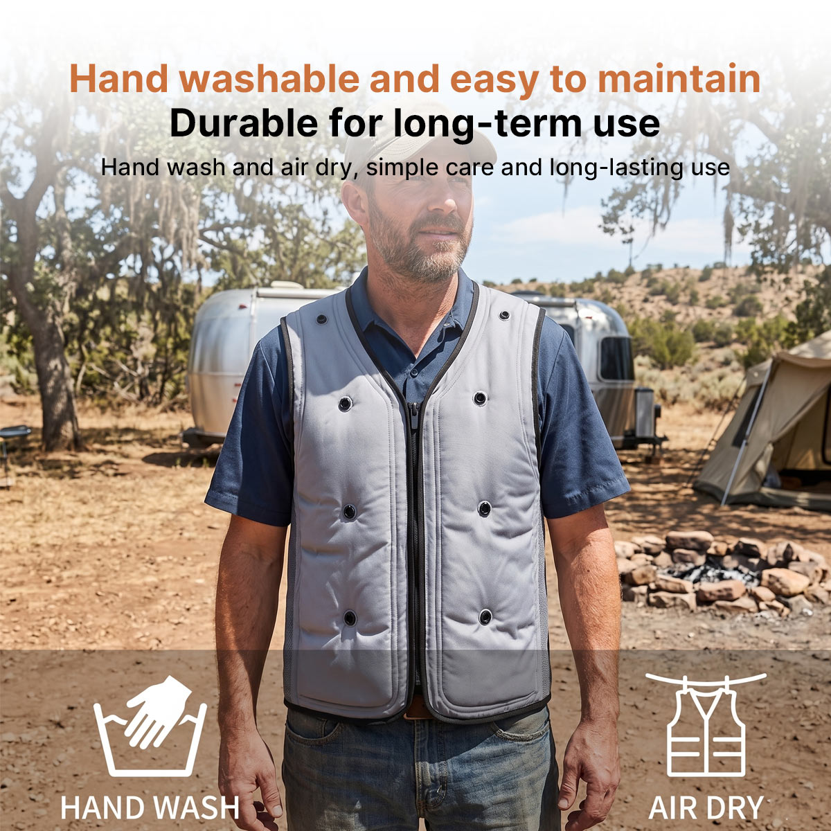 Evaporative Cooling Vest – Lightweight Breathable Heat Relief | Traverseon