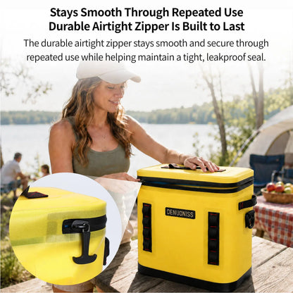 32L Rolling Soft Cooler – 72H Cold, Leakproof & Detachable Trolley | Traverseon