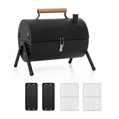 Portable Folding Charcoal Grill – 3-5 People Dual-Zone Roasting for Camping & Picnics