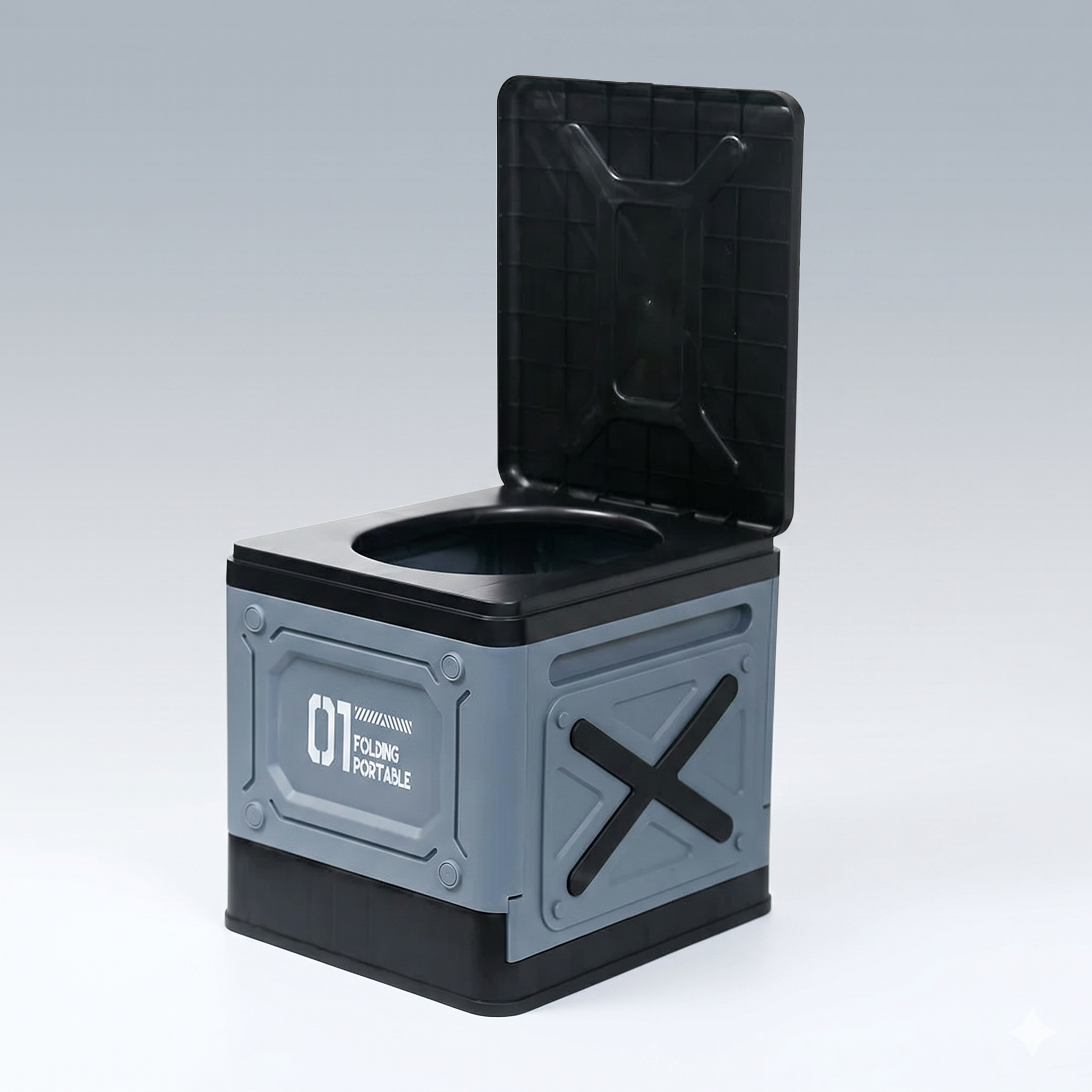 Portable Camping Toilet – Foldable Emergency Toilet with Gel Bags | Traverseon