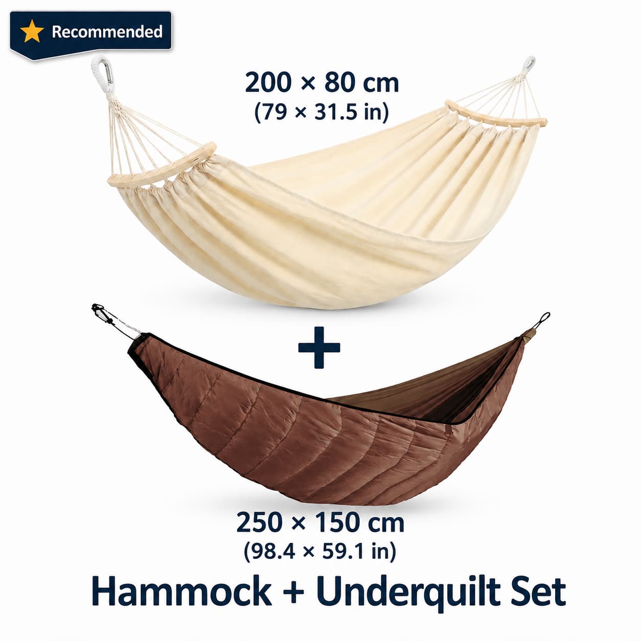 Camping Hammock Underquilt – 41–59°F, 2.76 lb Windproof Quilt | Traverseon