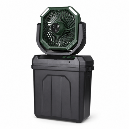 Misting Camping Fan – 40000mAh LED Fan & Power Bank | Traverseon